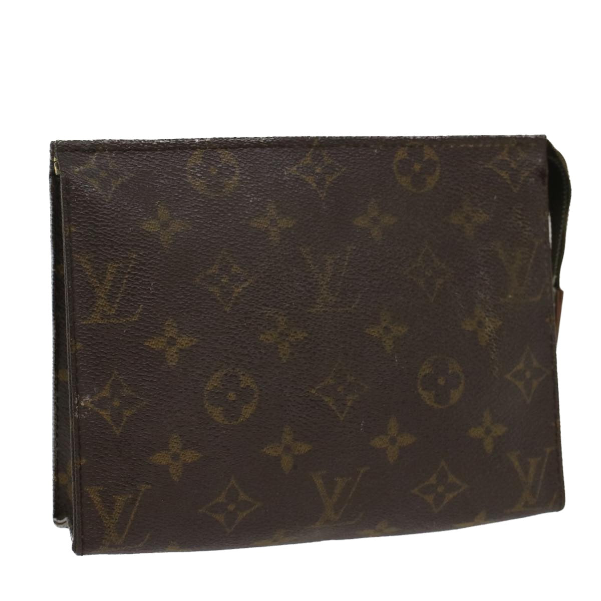 LOUIS VUITTON Monogram Poche Toilette 19 Pouch M47544 LV Auth 52102