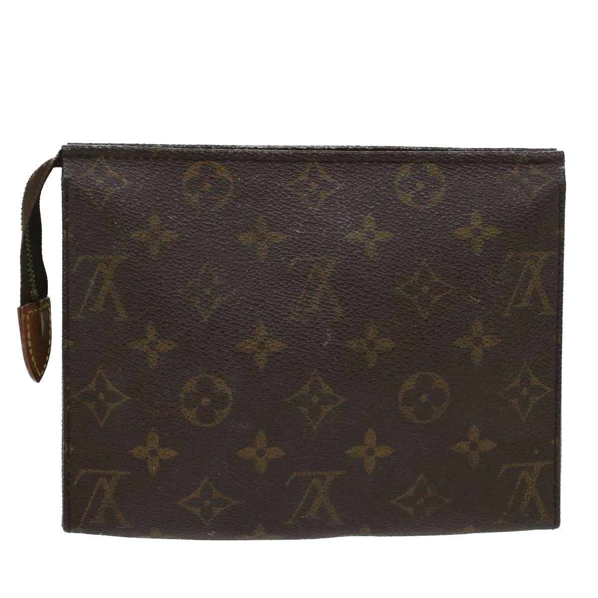 LOUIS VUITTON Monogram Poche Toilette 19 Pouch M47544 LV Auth 52102