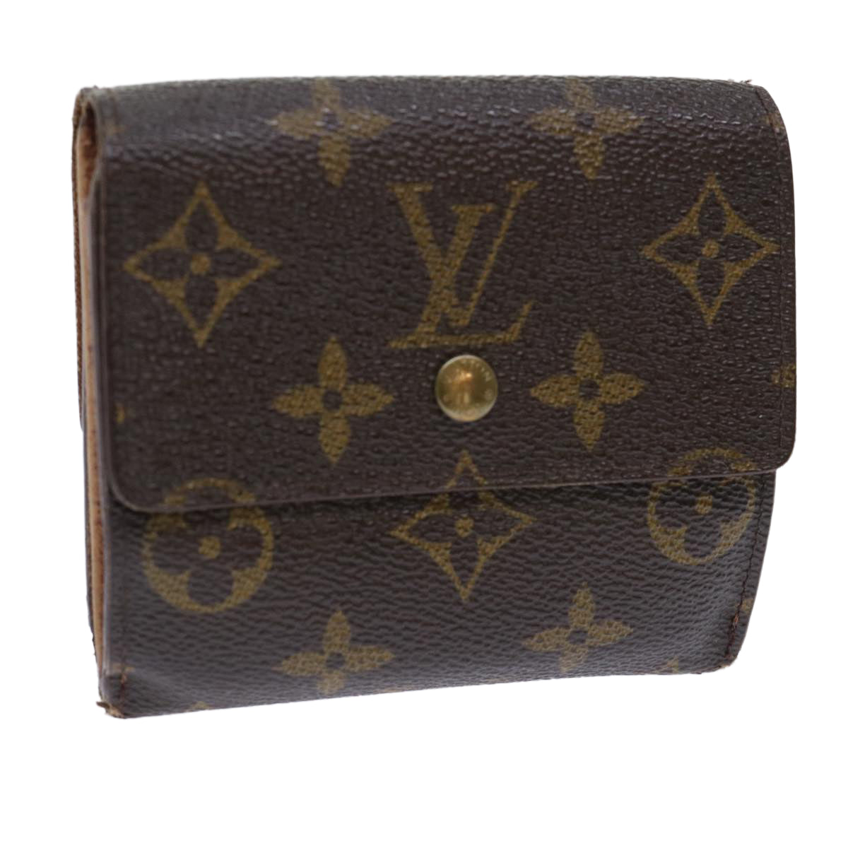 LOUIS VUITTON Monogram Portefeuille Elise Wallet M61654 LV Auth 52155