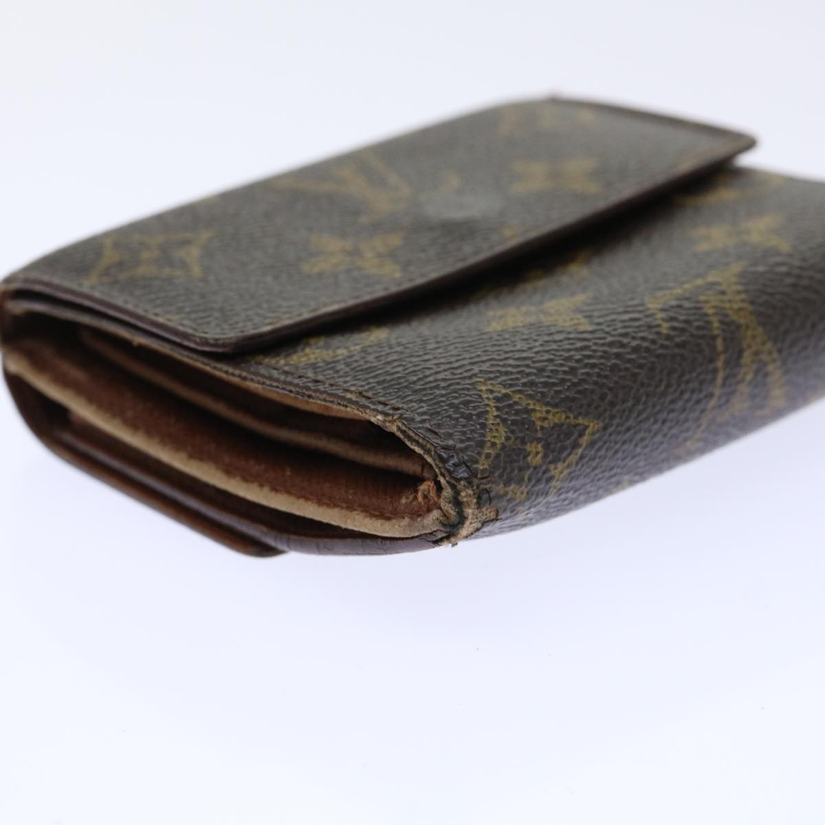 LOUIS VUITTON Monogram Portefeuille Elise Wallet M61654 LV Auth 52155