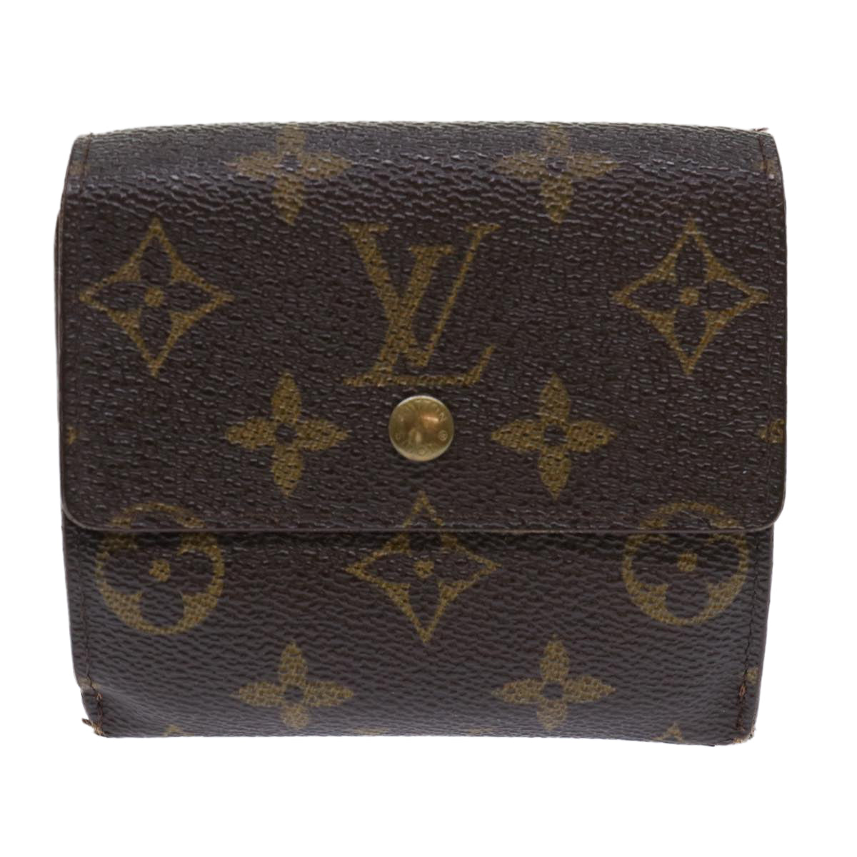 LOUIS VUITTON Monogram Portefeuille Elise Wallet M61654 LV Auth 52155