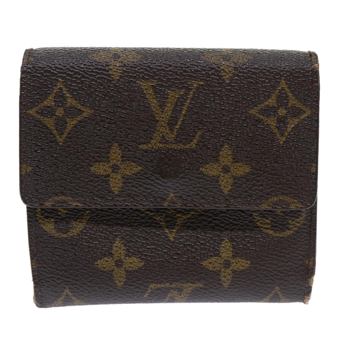 LOUIS VUITTON Monogram Portefeuille Elise Wallet M61654 LV Auth 52155