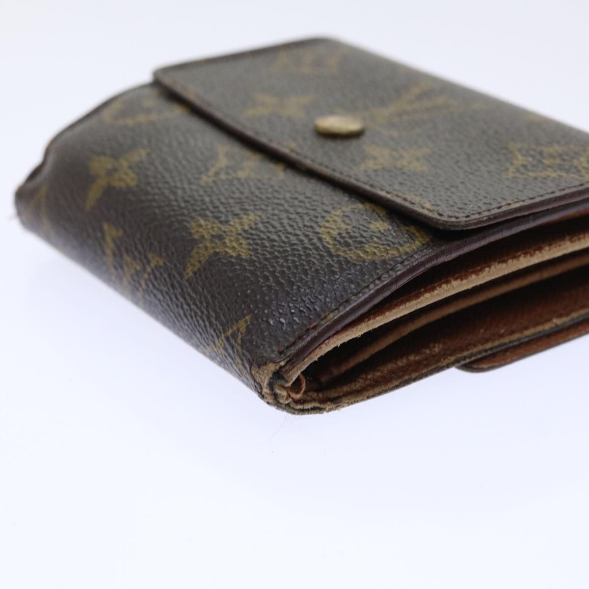 LOUIS VUITTON Monogram Portefeuille Elise Wallet M61654 LV Auth 52155