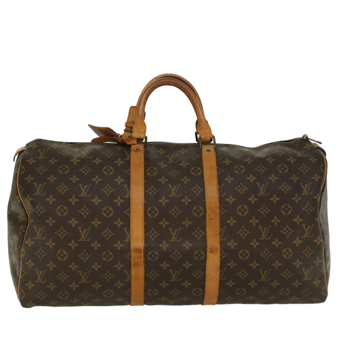 LOUIS VUITTON Monogram Keepall 55 Boston Bag M41424 LV Auth 52224