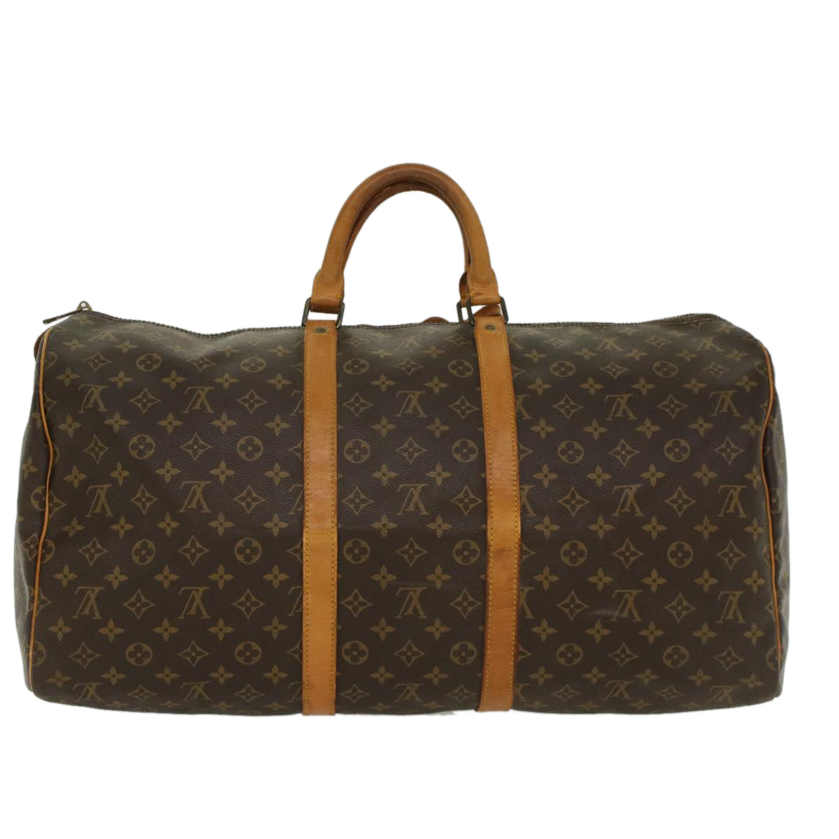 LOUIS VUITTON Monogram Keepall 55 Boston Bag M41424 LV Auth 52224