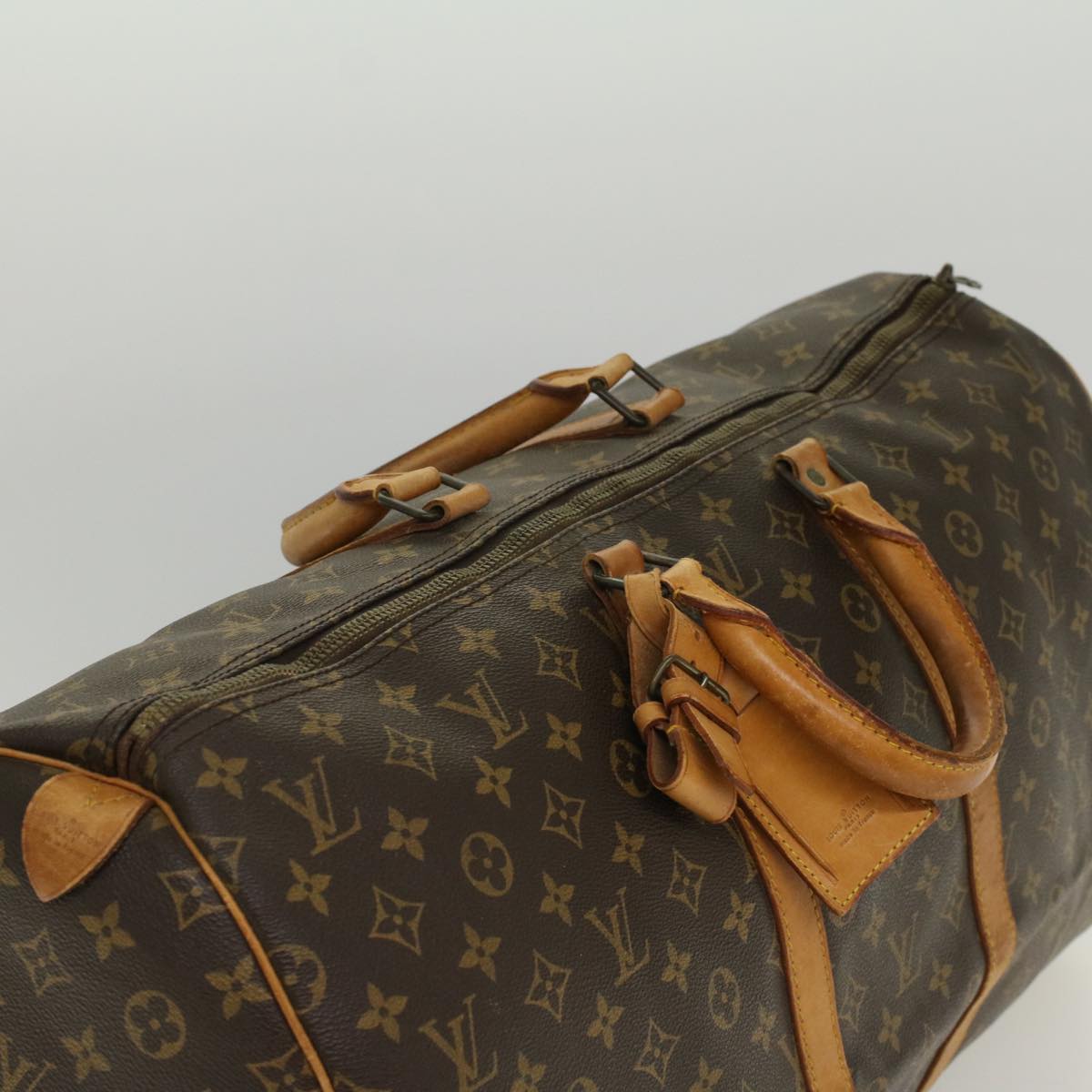 LOUIS VUITTON Monogram Keepall 55 Boston Bag M41424 LV Auth 52224