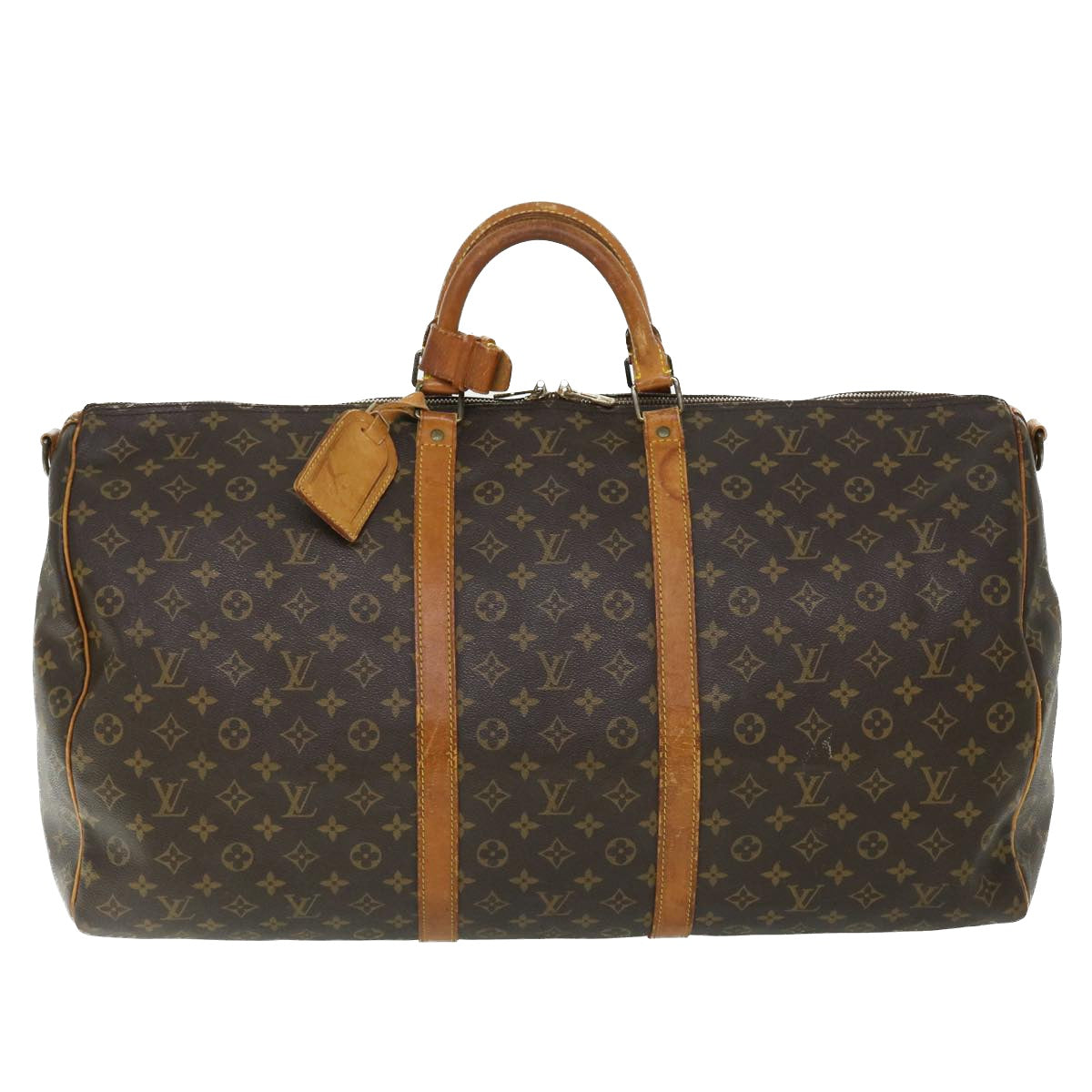 LOUIS VUITTON Monogram Keepall Bandouliere 60 Boston Bag M41412 LV Auth 52226