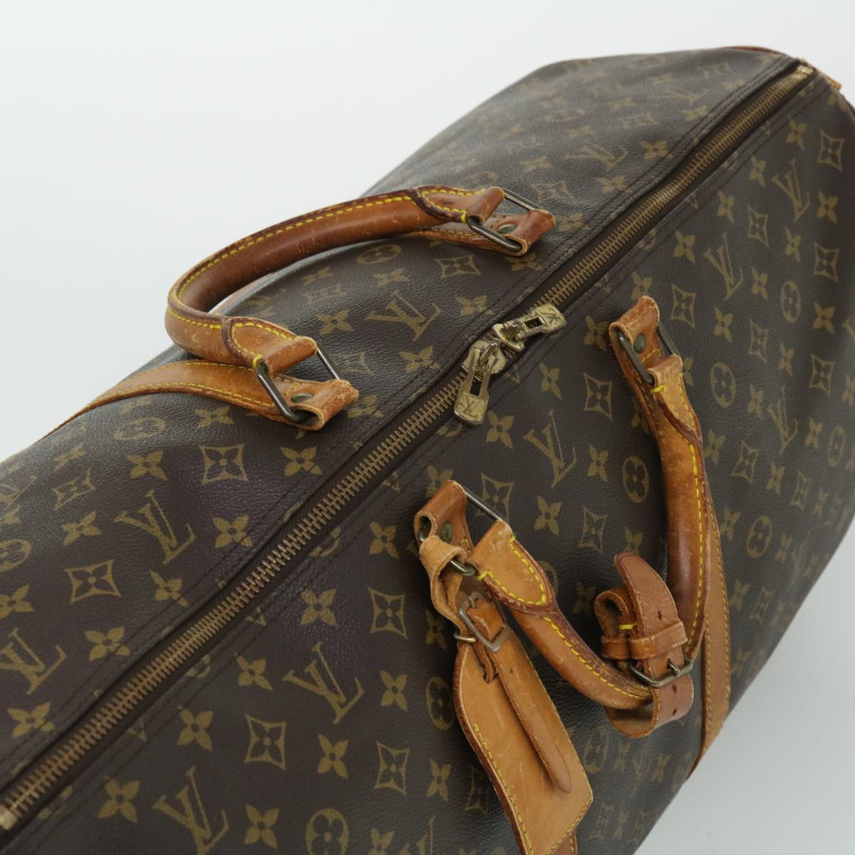 LOUIS VUITTON Monogram Keepall Bandouliere 60 Boston Bag M41412 LV Auth 52226