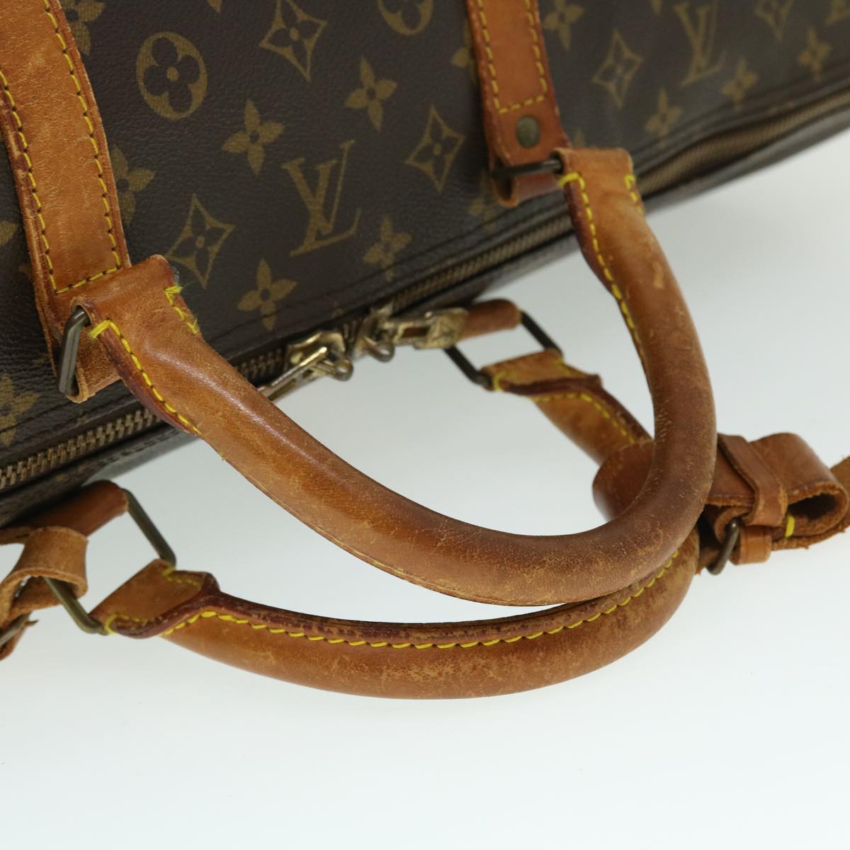 LOUIS VUITTON Monogram Keepall Bandouliere 60 Boston Bag M41412 LV Auth 52226