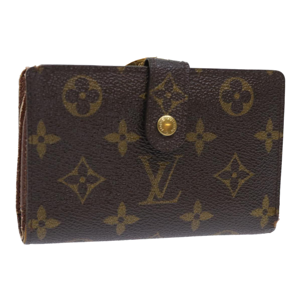 LOUIS VUITTON Monogram Porte Monnaie Billets Viennois Wallet M61663 Auth 52270