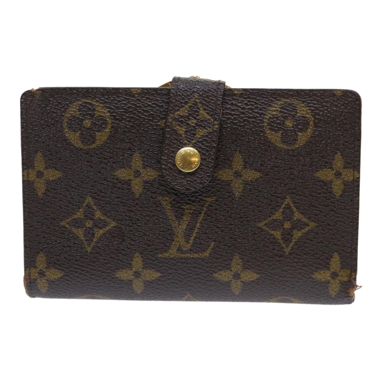 LOUIS VUITTON Monogram Porte Monnaie Billets Viennois Wallet M61663 Auth 52270