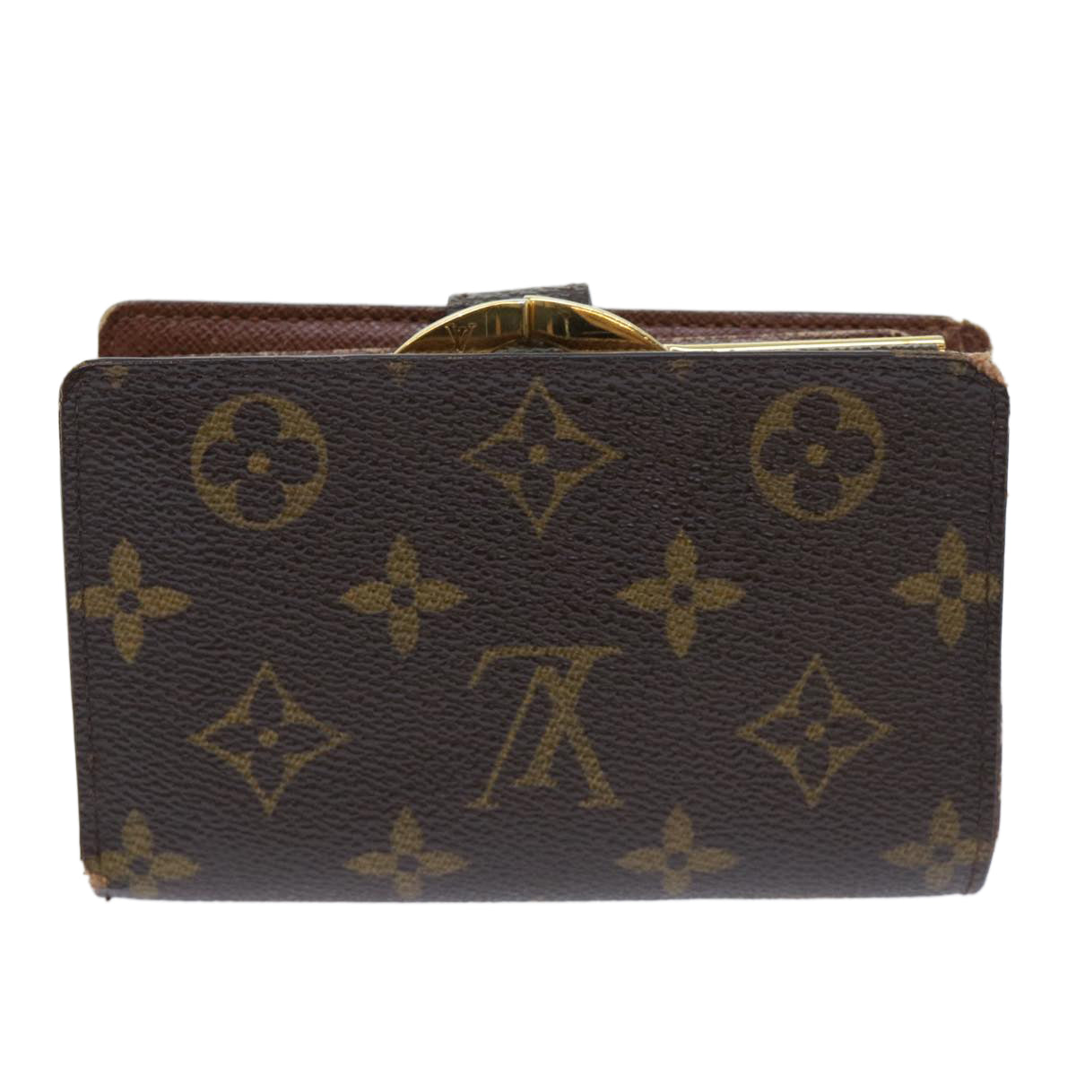 LOUIS VUITTON Monogram Porte Monnaie Billets Viennois Wallet M61663 Auth 52270