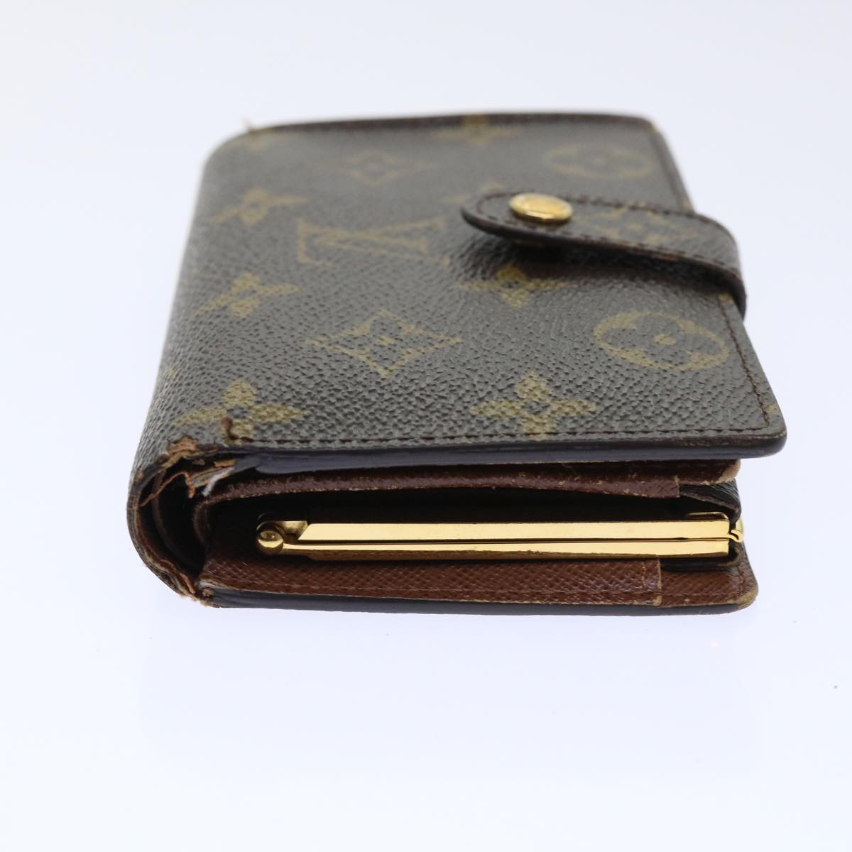 LOUIS VUITTON Monogram Porte Monnaie Billets Viennois Wallet M61663 Auth 52270