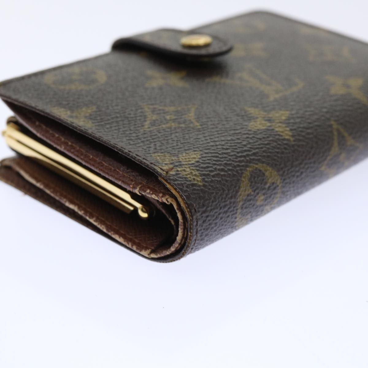 LOUIS VUITTON Monogram Porte Monnaie Billets Viennois Wallet M61663 Auth 52270