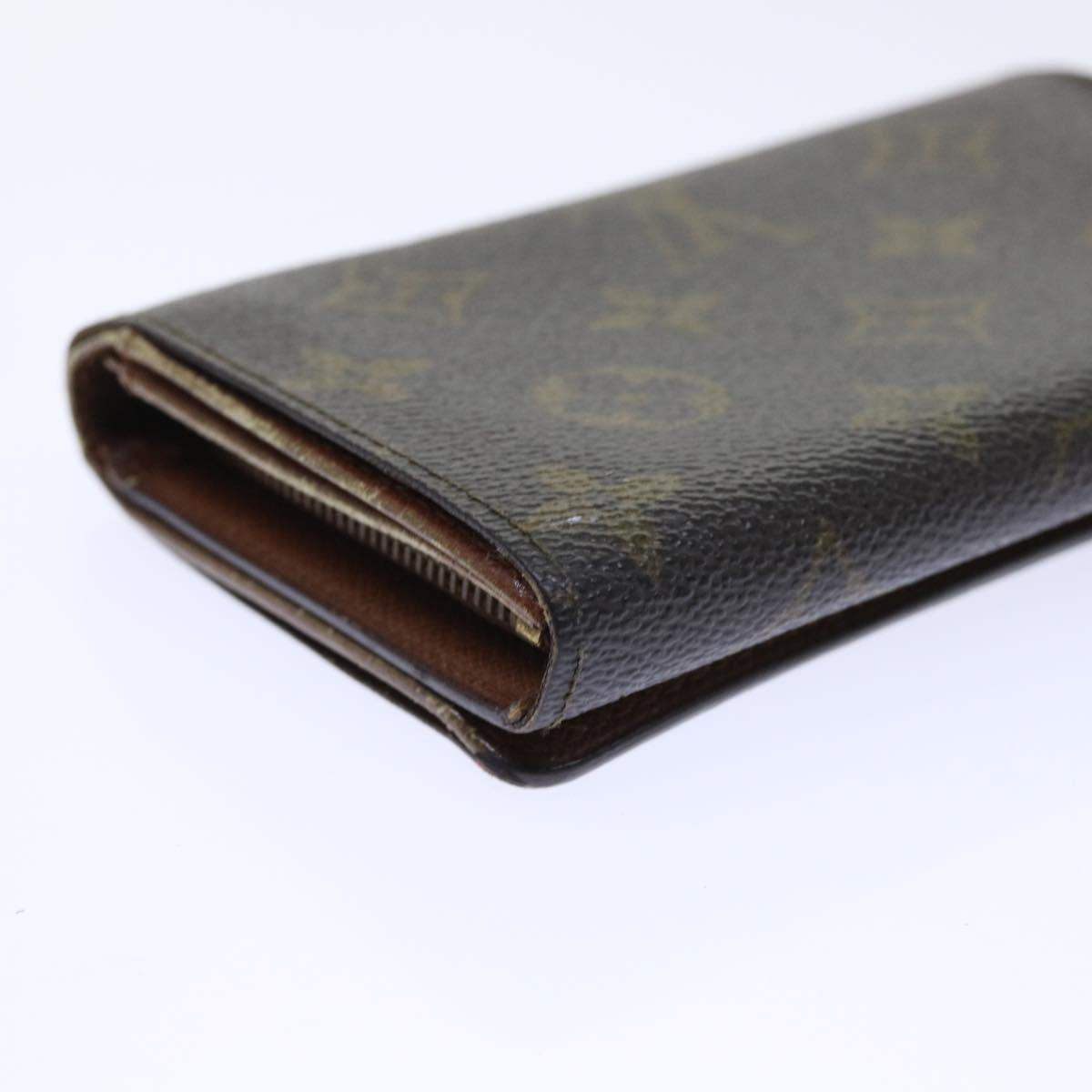 LOUIS VUITTON Monogram Porte Monnaie Billets Tresor Wallet M61730 LV Auth 52272