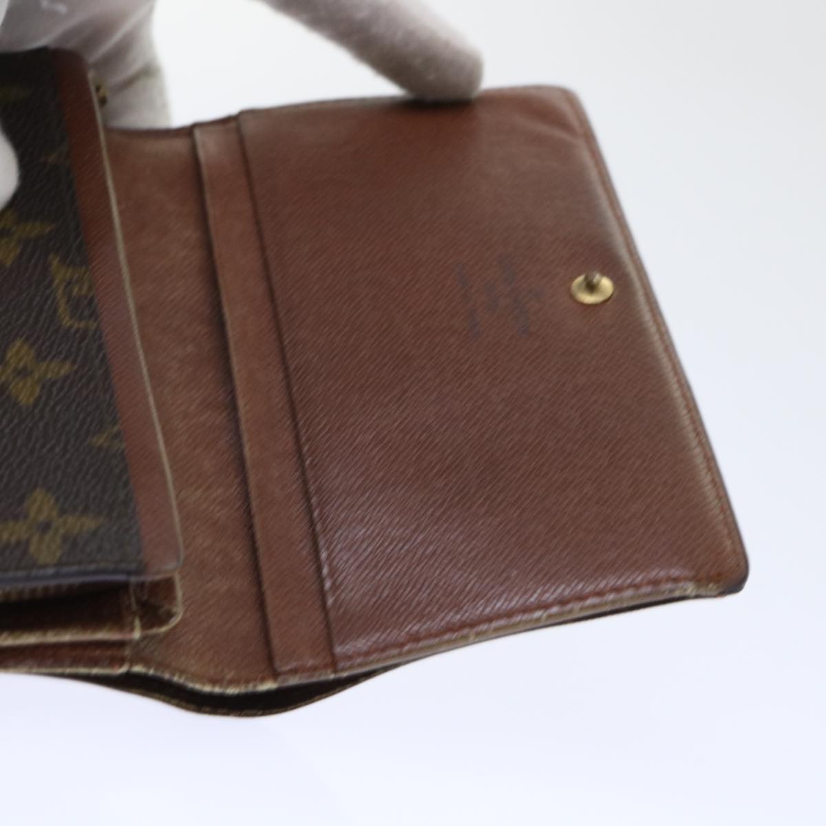 LOUIS VUITTON Monogram Porte Monnaie Billets Tresor Wallet M61730 LV Auth 52272