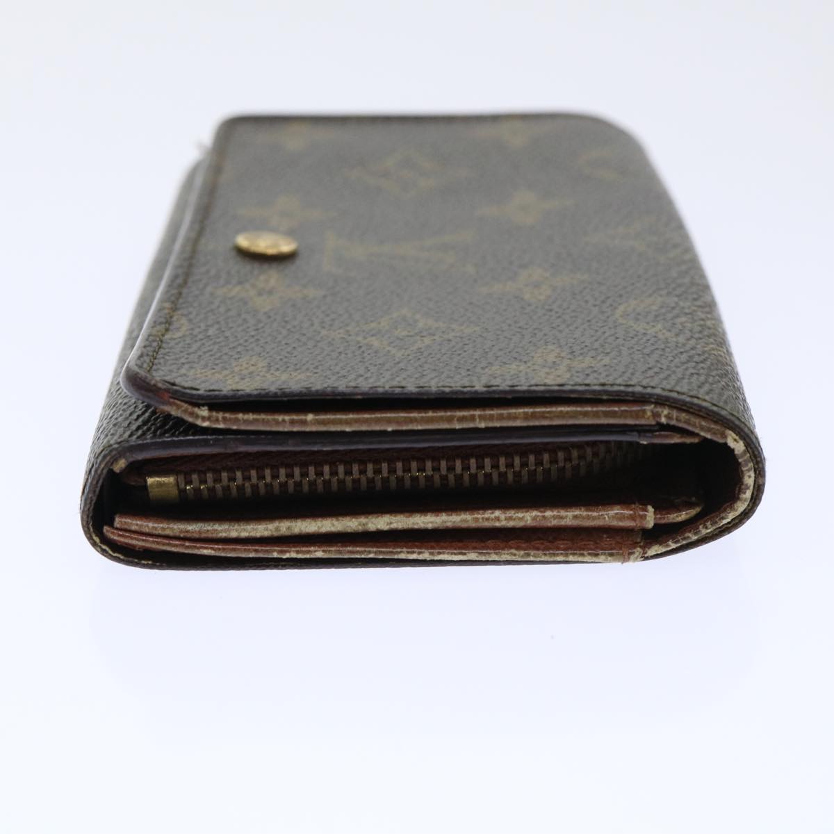 LOUIS VUITTON Monogram Porte Monnaie Billets Tresor Wallet M61730 LV Auth 52272