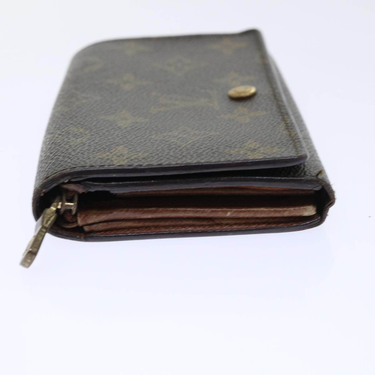 LOUIS VUITTON Monogram Porte Monnaie Billets Tresor Wallet M61730 LV Auth 52272