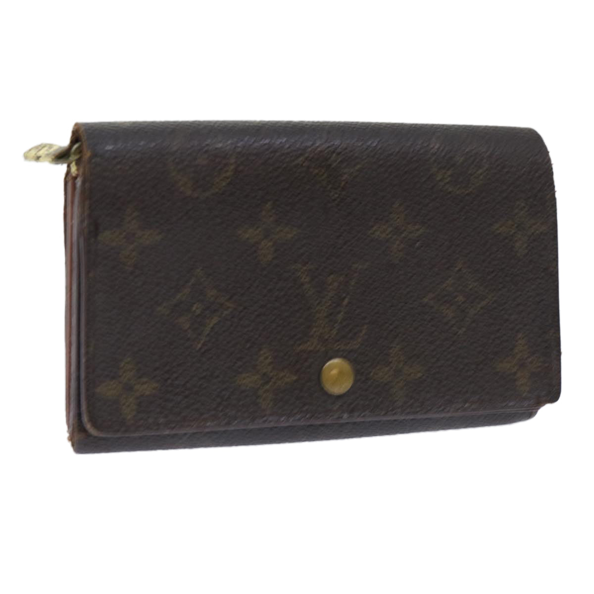 LOUIS VUITTON Monogram Porte Monnaie Billets Tresor Wallet M61730 LV Auth 52273