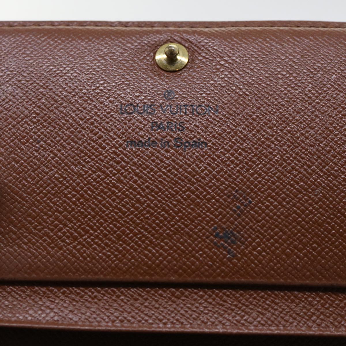 LOUIS VUITTON Monogram Porte Monnaie Billets Tresor Wallet M61730 LV Auth 52273