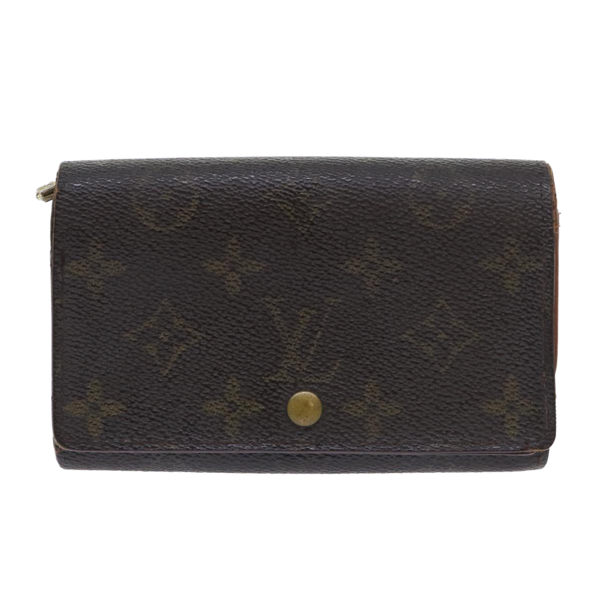 LOUIS VUITTON Monogram Porte Monnaie Billets Tresor Wallet M61730 LV Auth 52273