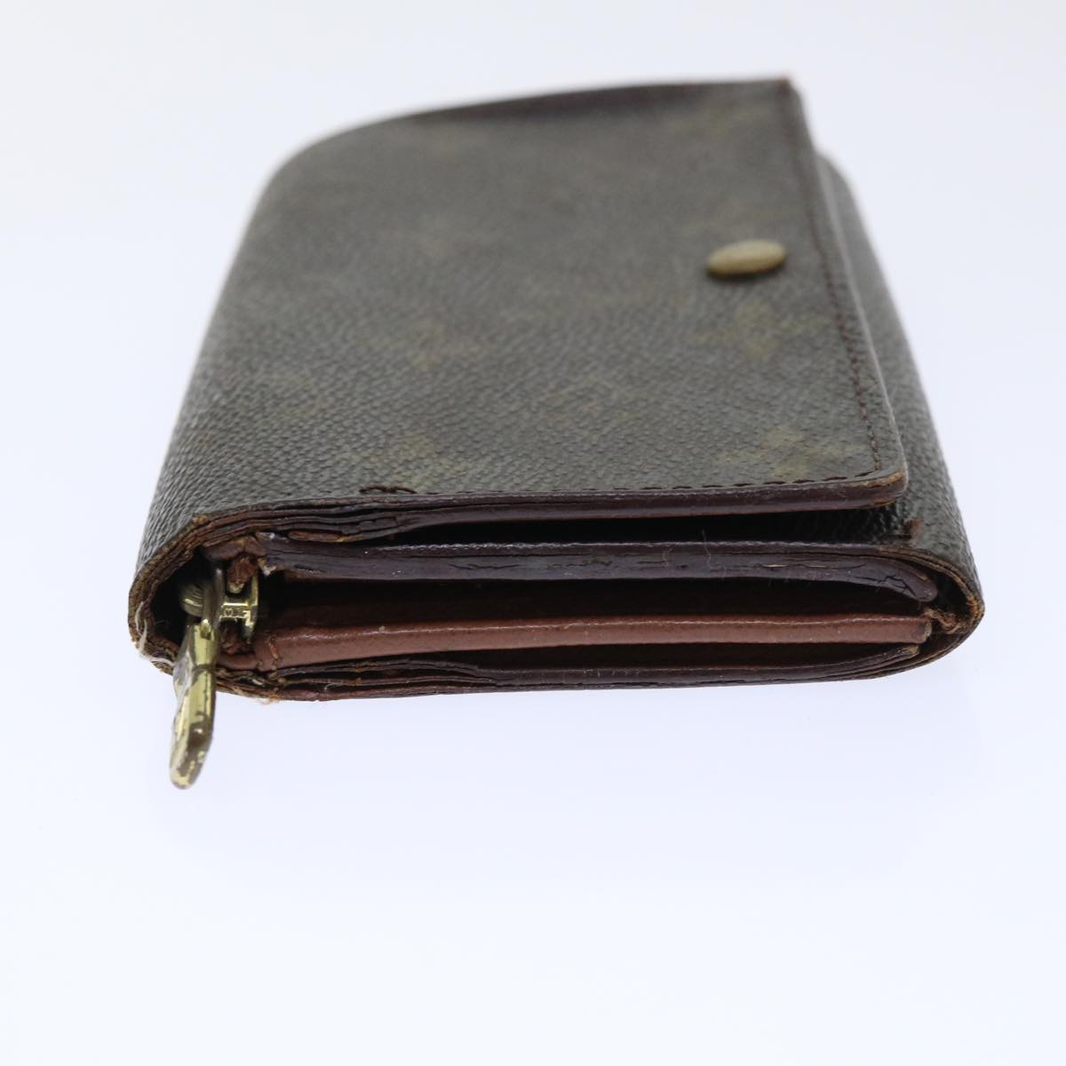 LOUIS VUITTON Monogram Porte Monnaie Billets Tresor Wallet M61730 LV Auth 52273