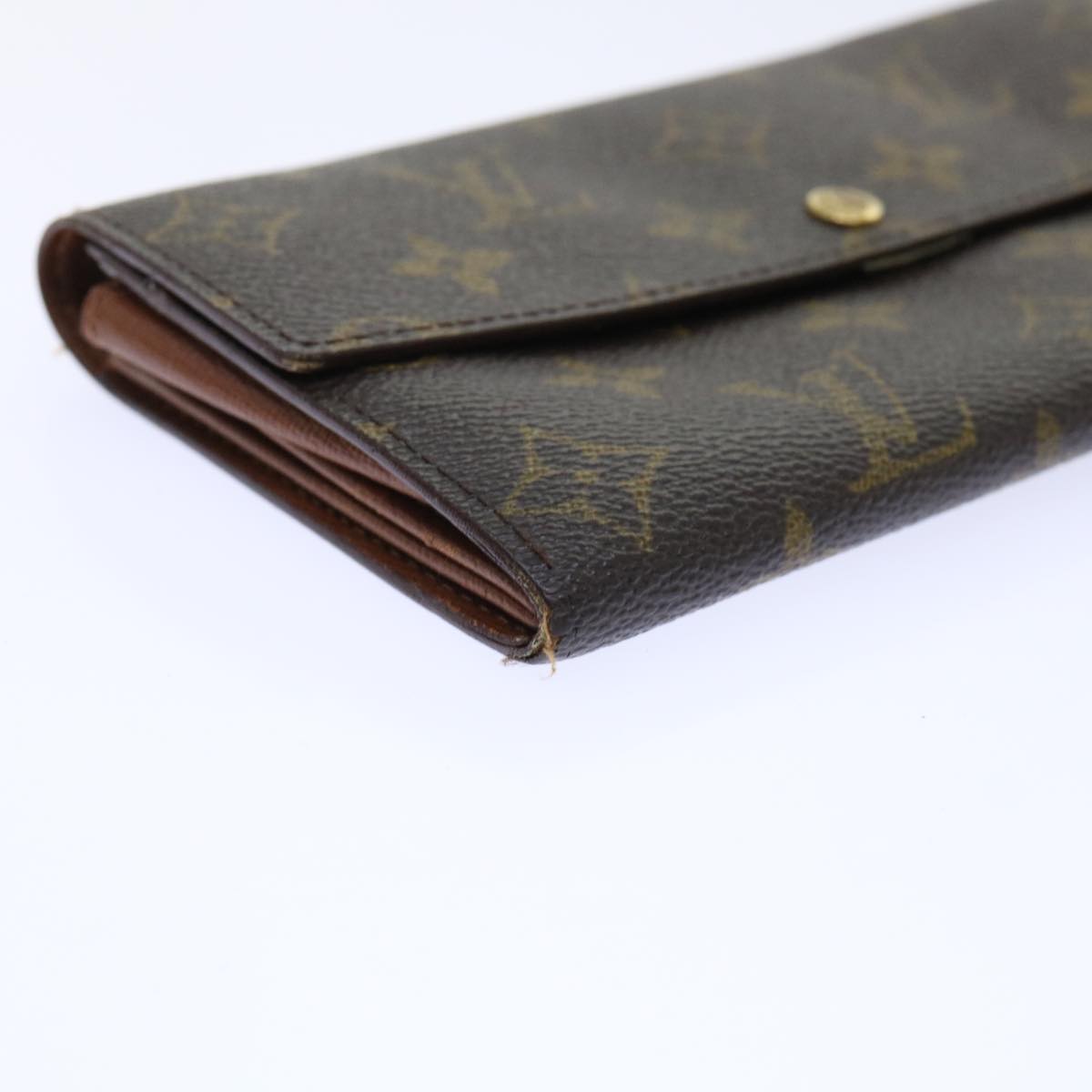 LOUIS VUITTON Monogram Pochette Porte Monnaie Credit Wallet M61725 Auth 52275