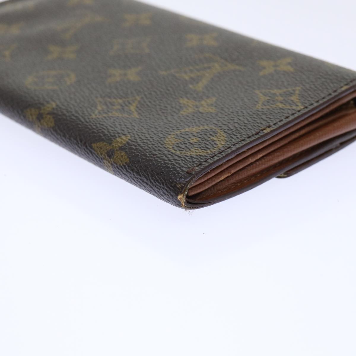 LOUIS VUITTON Monogram Pochette Porte Monnaie Credit Wallet M61725 Auth 52275