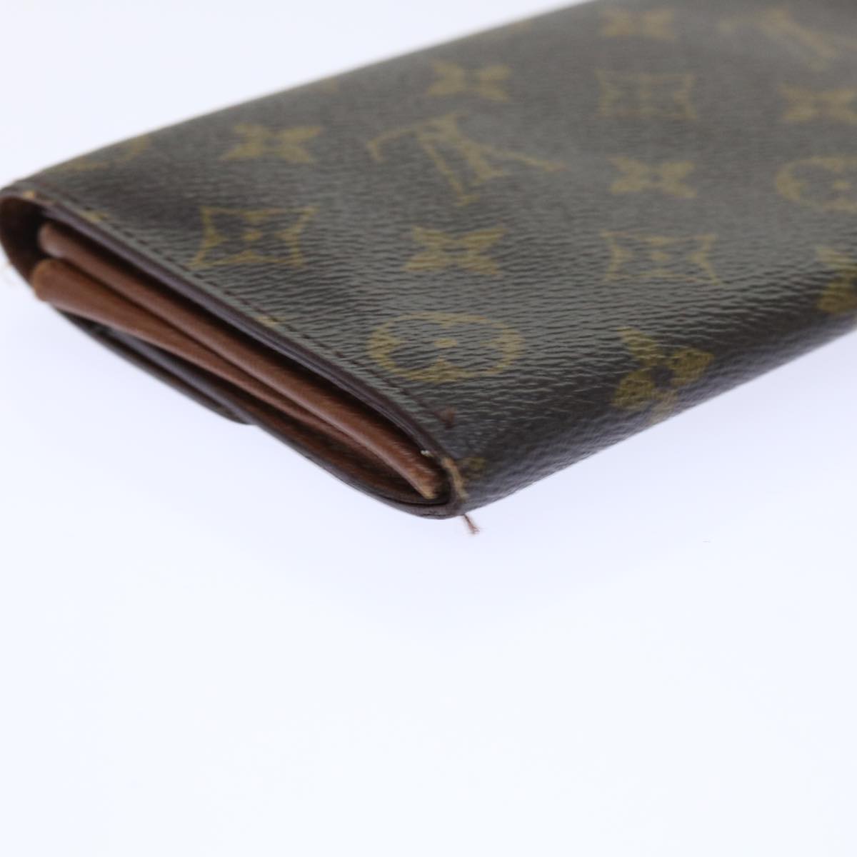 LOUIS VUITTON Monogram Pochette Porte Monnaie Credit Wallet M61725 Auth 52275