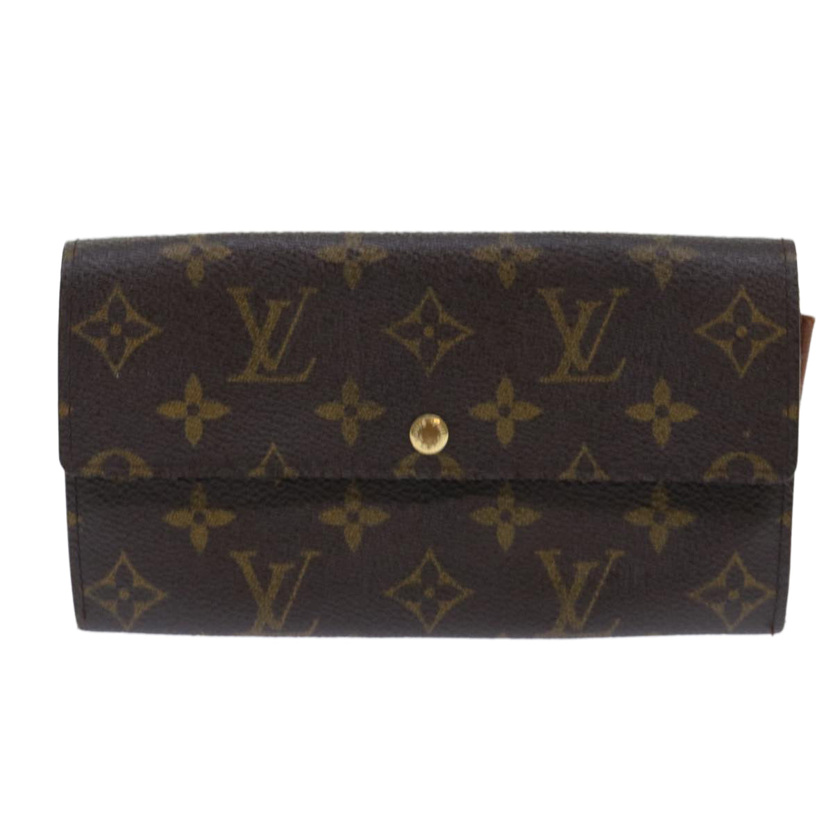 LOUIS VUITTON Monogram Pochette Porte Monnaie Credit Wallet M61725 Auth 52275