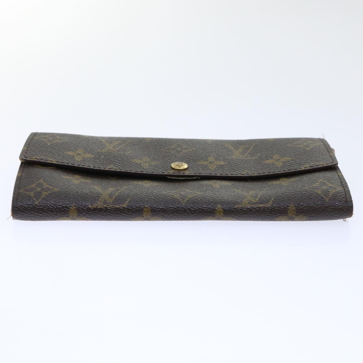 LOUIS VUITTON Monogram Pochette Porte Monnaie Credit Wallet M61725 Auth 52275