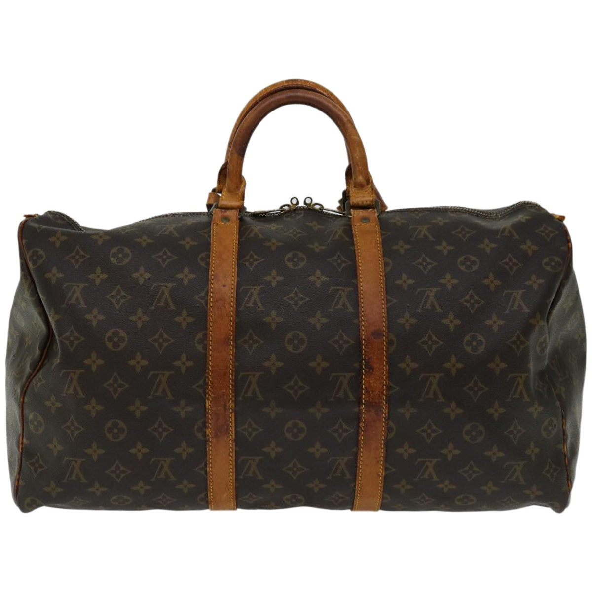 LOUIS VUITTON Monogram Keepall 50 Boston Bag M41426 LV Auth 52389