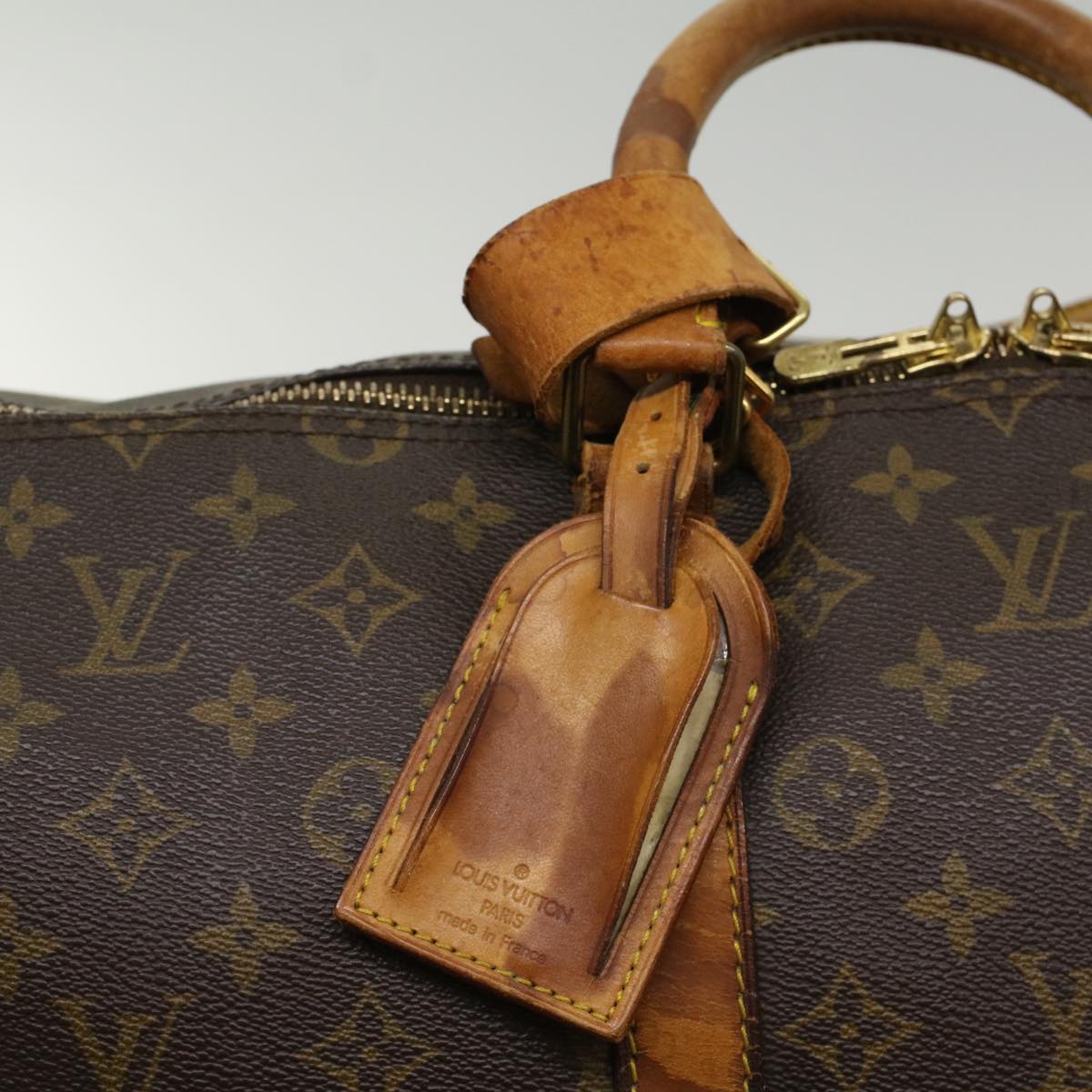 LOUIS VUITTON Monogram Keepall Bandouliere 55 Boston Bag M41414 LV Auth 52394