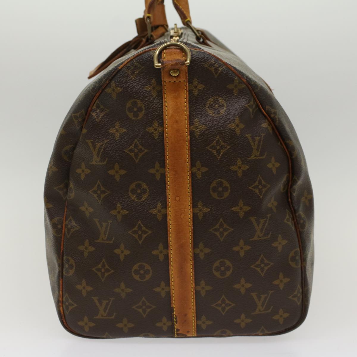 LOUIS VUITTON Monogram Keepall Bandouliere 55 Boston Bag M41414 LV Auth 52394