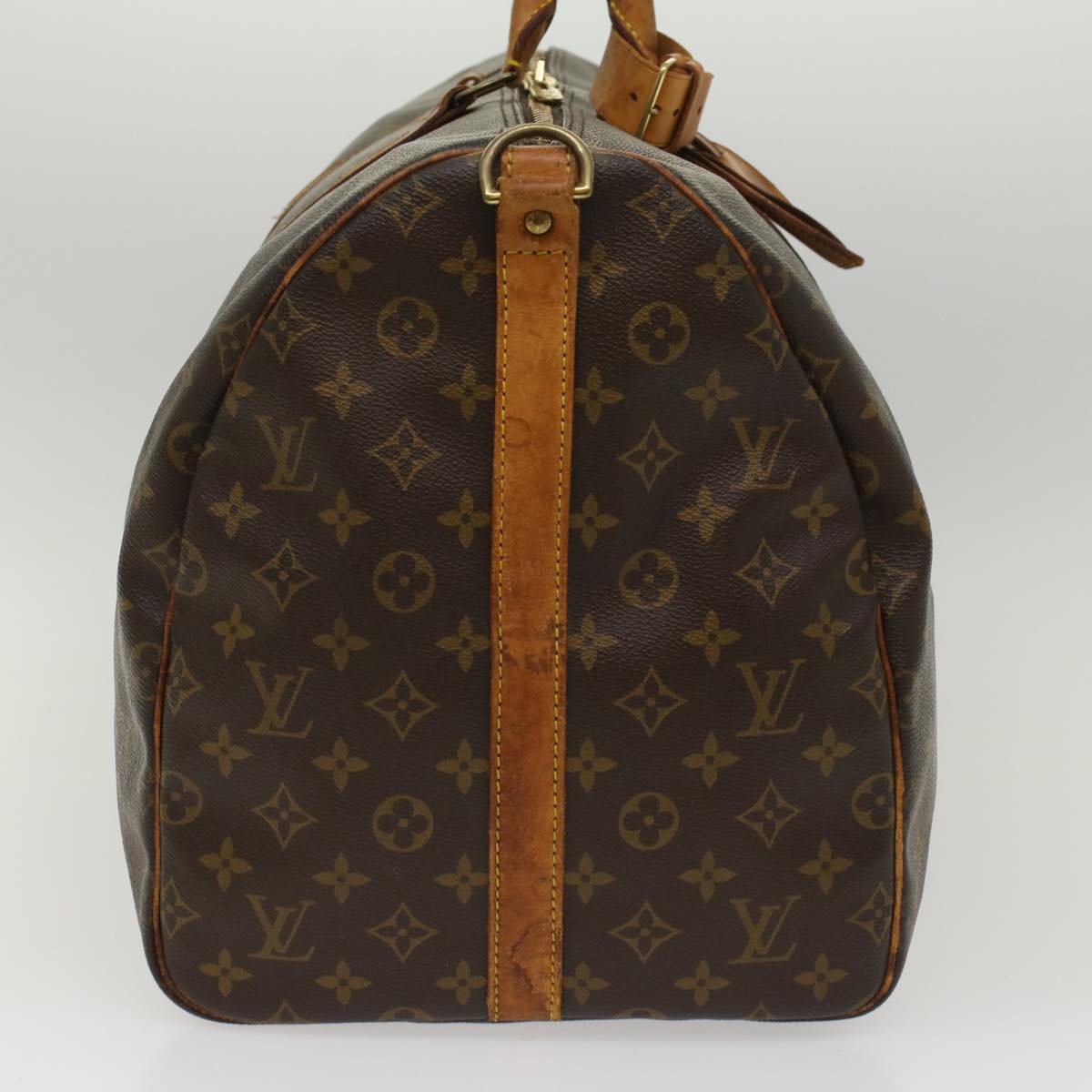 LOUIS VUITTON Monogram Keepall Bandouliere 55 Boston Bag M41414 LV Auth 52394