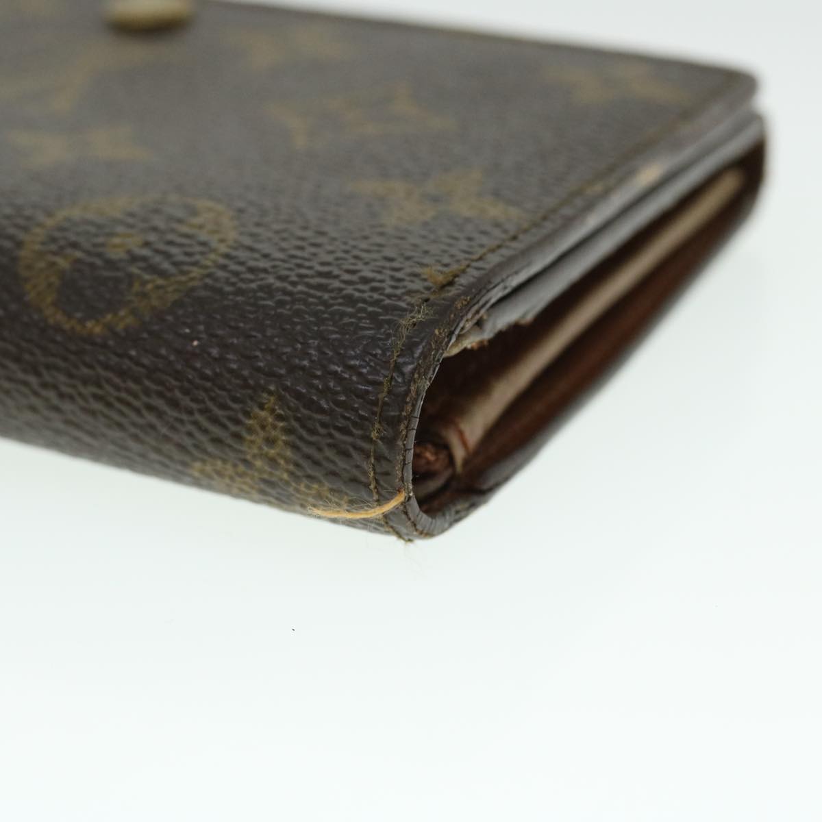 LOUIS VUITTON Monogram Porte Monnaie Billets Tresor Wallet M61730 LV Auth 52459