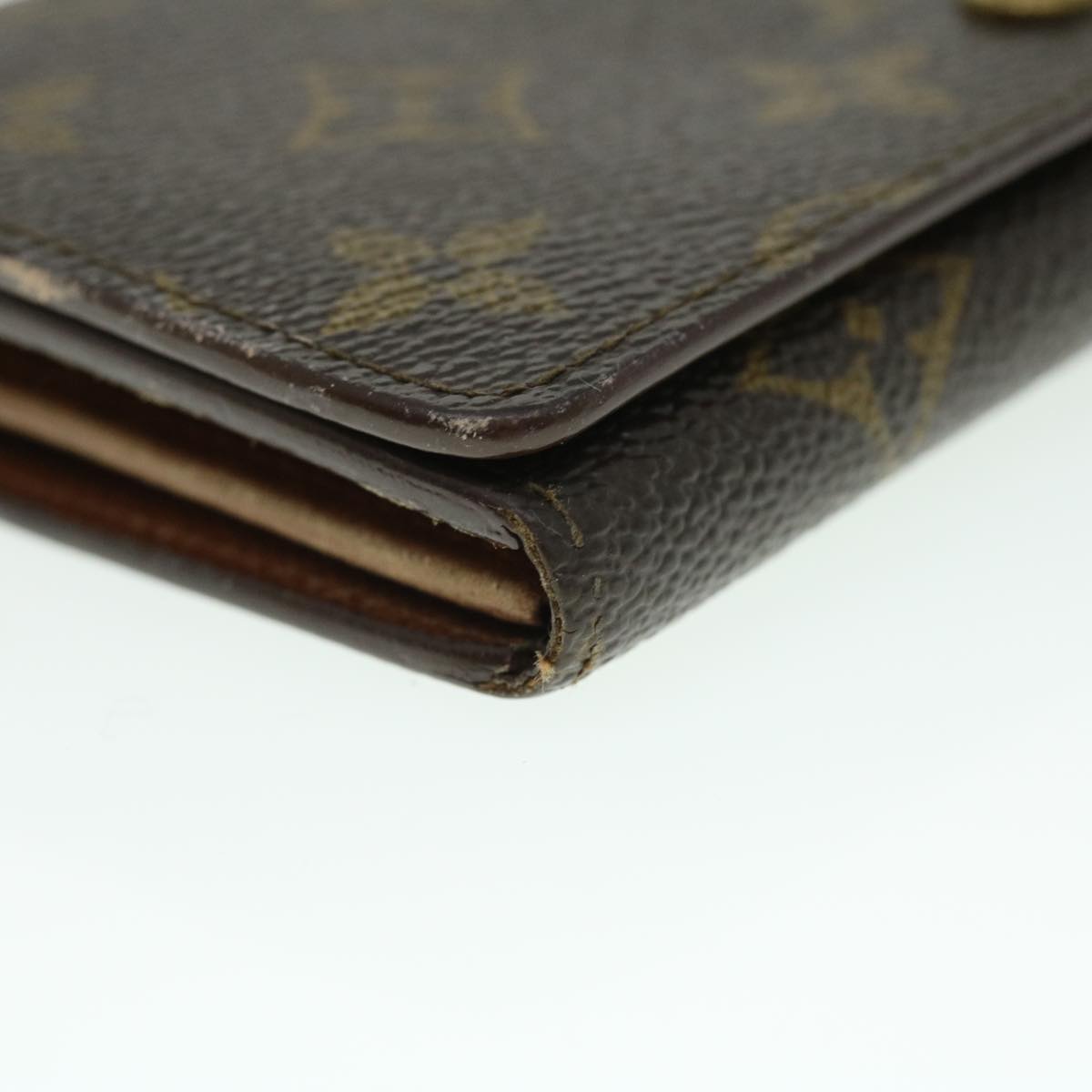 LOUIS VUITTON Monogram Porte Monnaie Billets Tresor Wallet M61730 LV Auth 52459