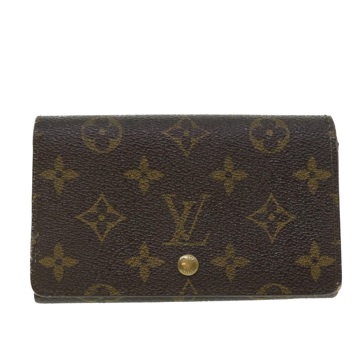 LOUIS VUITTON Monogram Porte Monnaie Billets Tresor Wallet M61730 LV Auth 52459