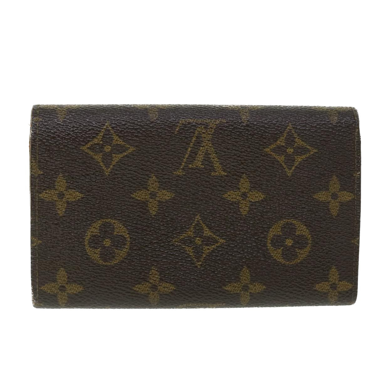 LOUIS VUITTON Monogram Porte Monnaie Billets Tresor Wallet M61730 LV Auth 52459