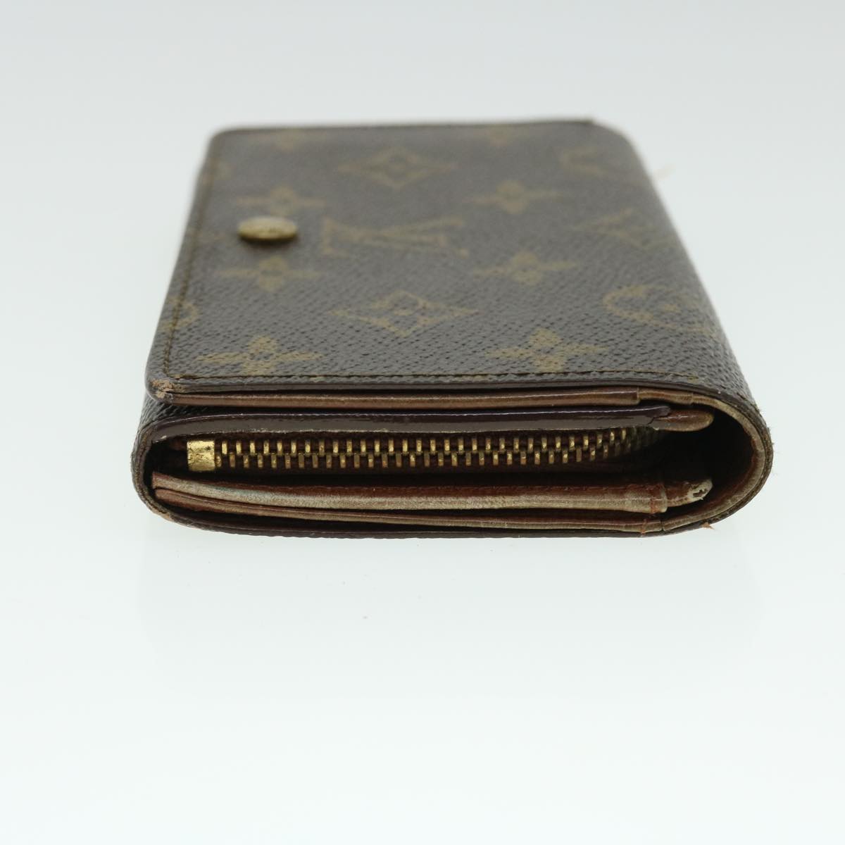 LOUIS VUITTON Monogram Porte Monnaie Billets Tresor Wallet M61730 LV Auth 52459