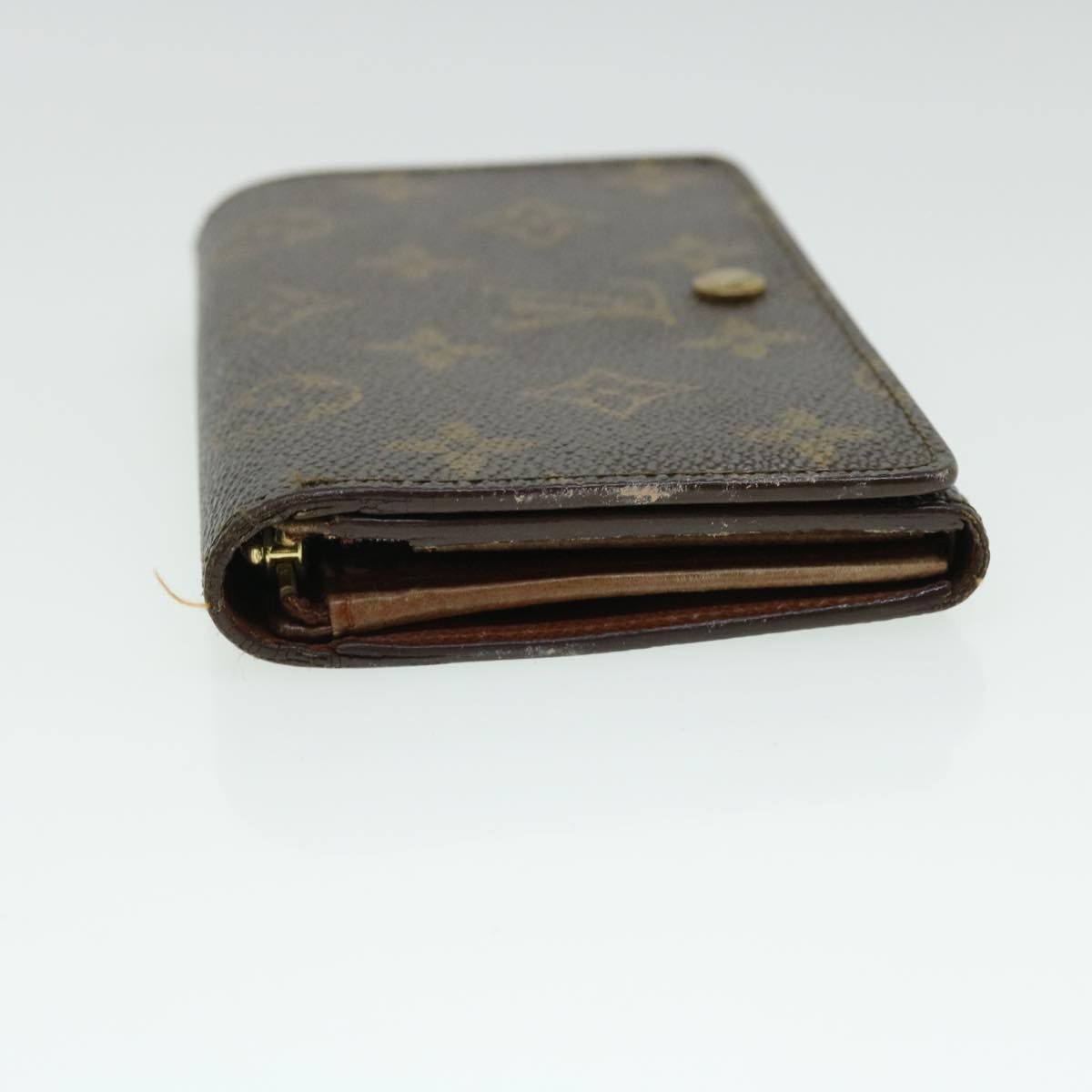 LOUIS VUITTON Monogram Porte Monnaie Billets Tresor Wallet M61730 LV Auth 52459