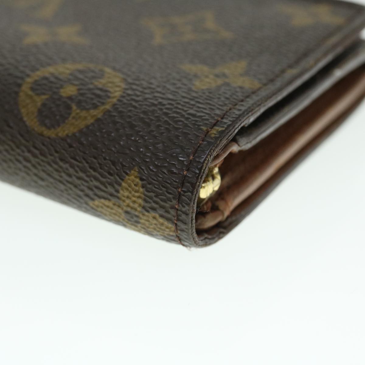 LOUIS VUITTON Monogram Porte Monnaie Billets Tresor Wallet M61730 LV Auth 52460