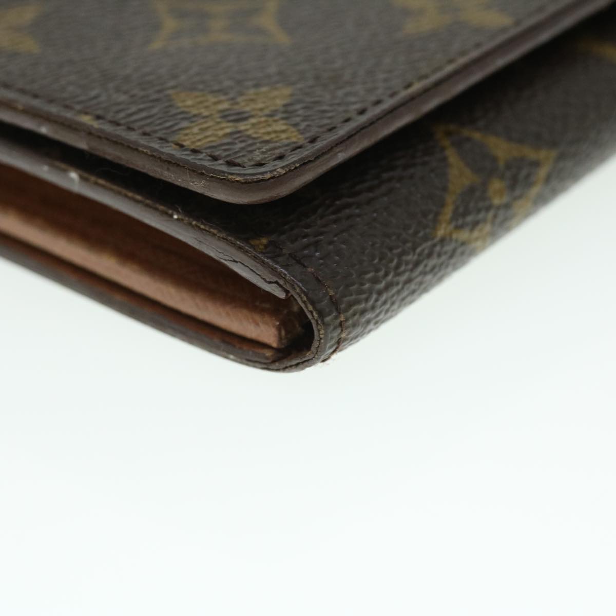 LOUIS VUITTON Monogram Porte Monnaie Billets Tresor Wallet M61730 LV Auth 52460