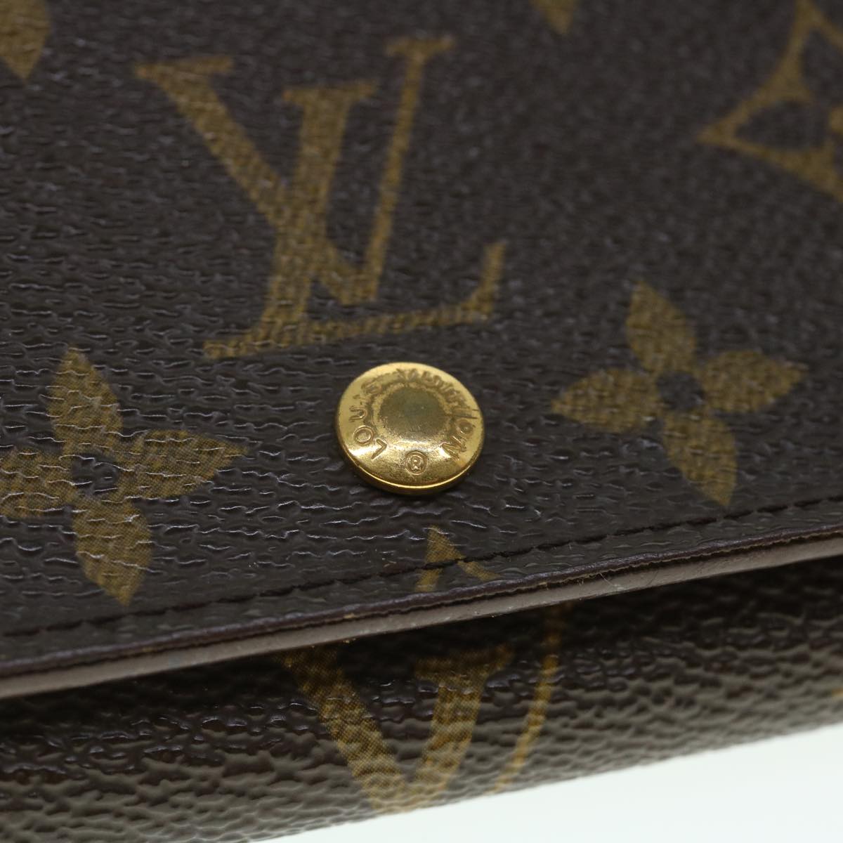 LOUIS VUITTON Monogram Porte Monnaie Billets Tresor Wallet M61730 LV Auth 52460