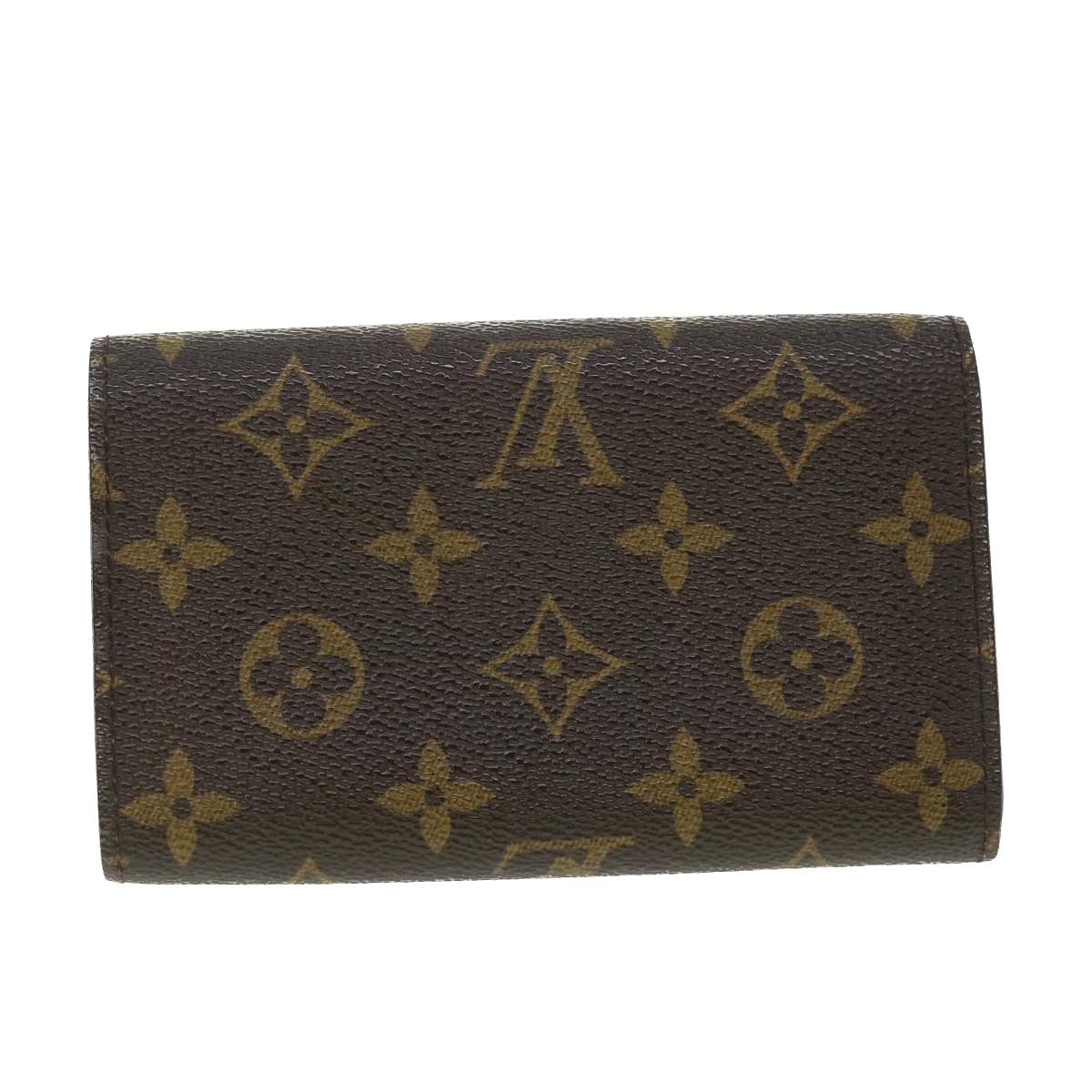 LOUIS VUITTON Monogram Porte Monnaie Billets Tresor Wallet M61730 LV Auth 52460