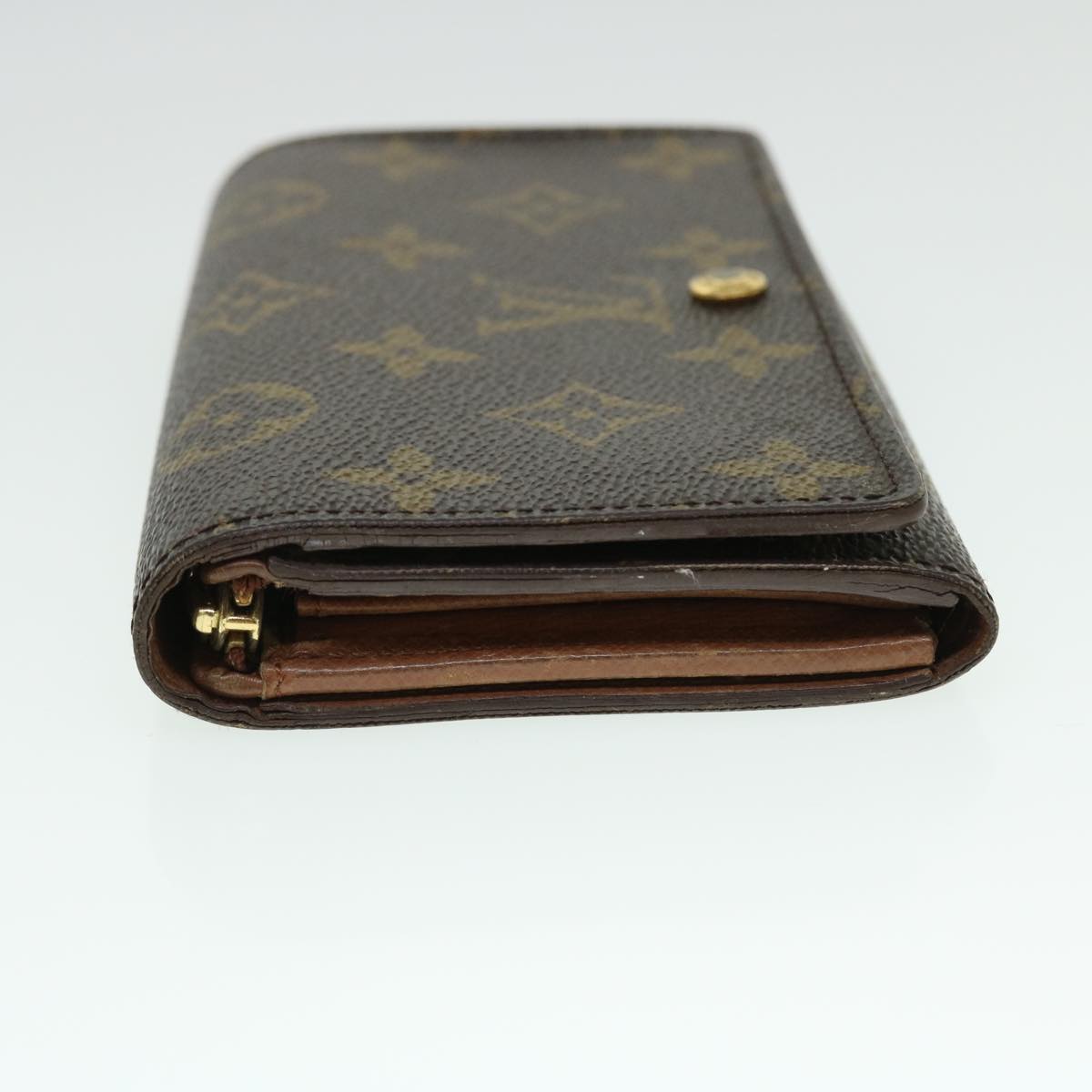 LOUIS VUITTON Monogram Porte Monnaie Billets Tresor Wallet M61730 LV Auth 52460