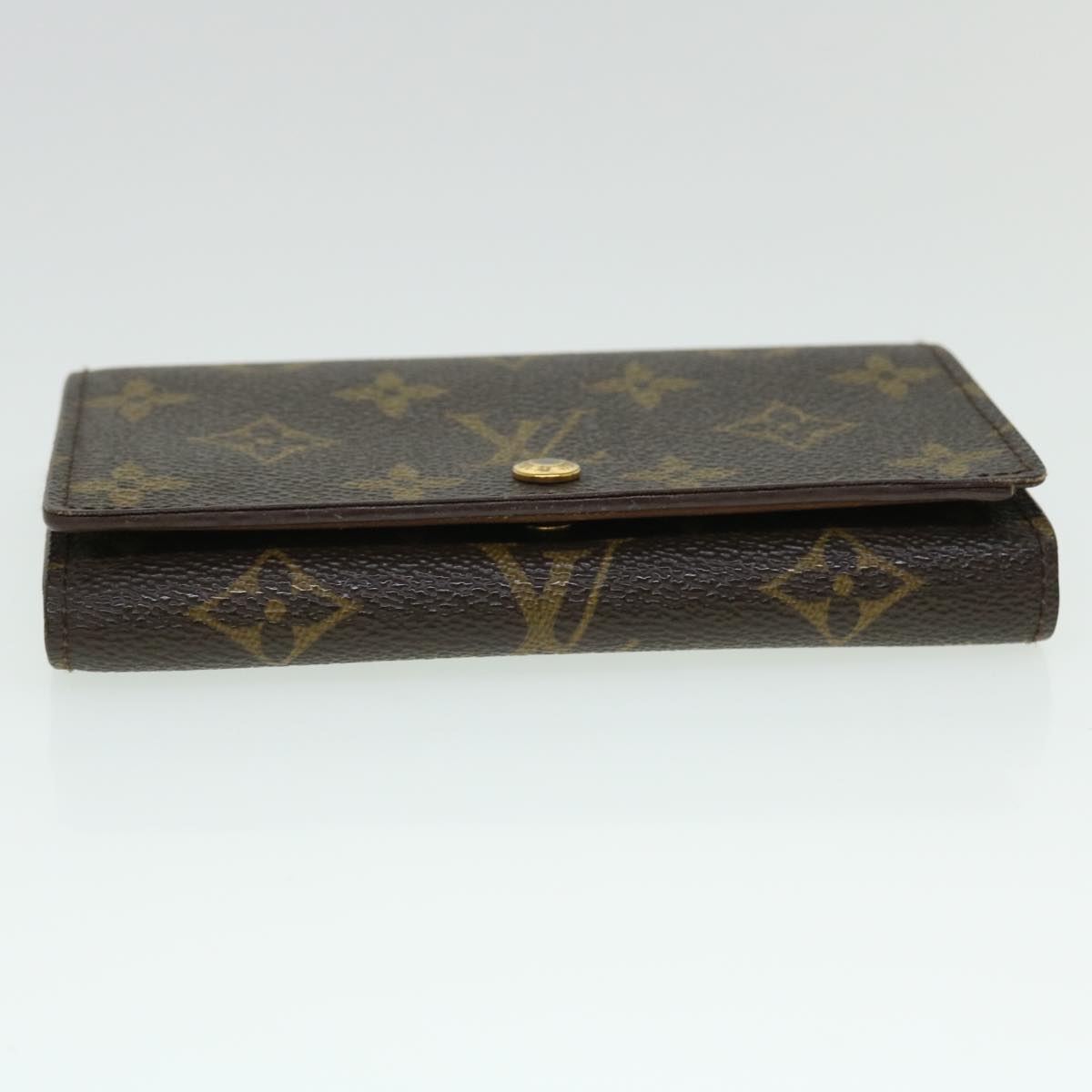 LOUIS VUITTON Monogram Porte Monnaie Billets Tresor Wallet M61730 LV Auth 52460