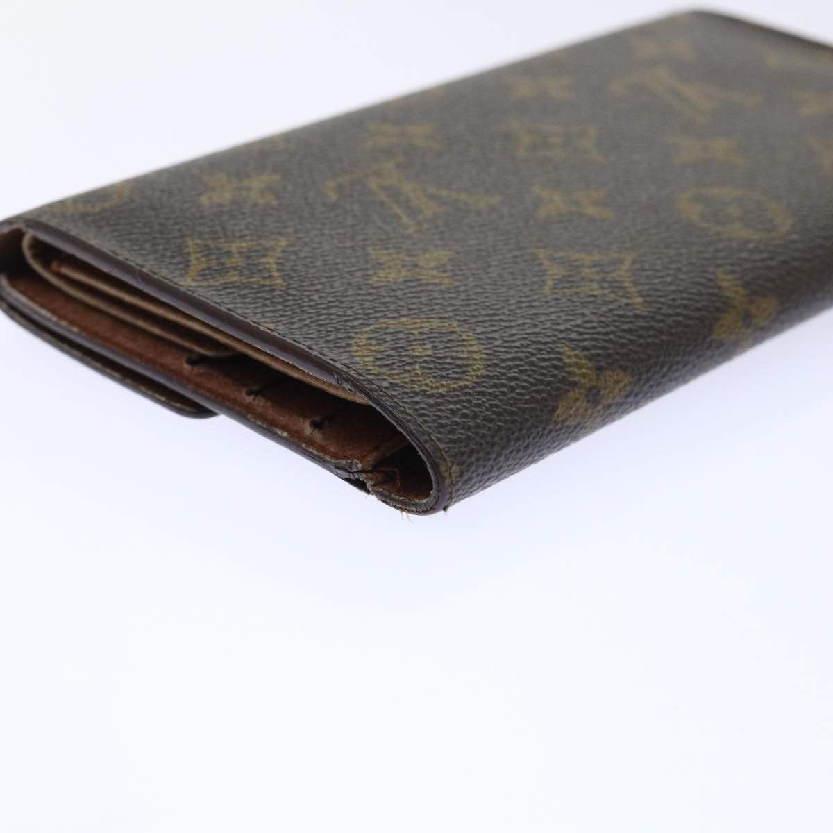 LOUIS VUITTON Monogram Porte Tresol International Wallet M61215 LV Auth 52463