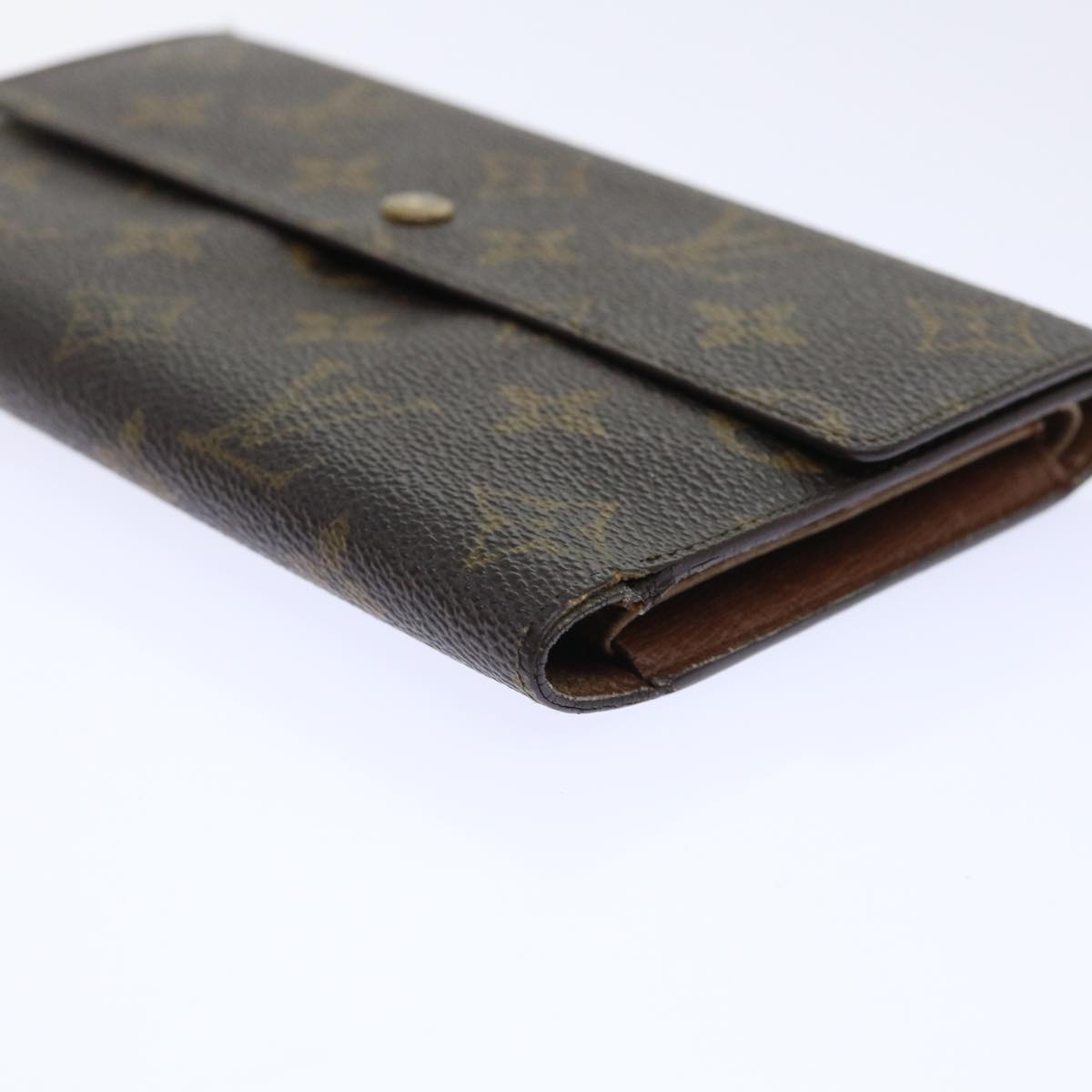 LOUIS VUITTON Monogram Porte Tresol International Wallet M61215 LV Auth 52463