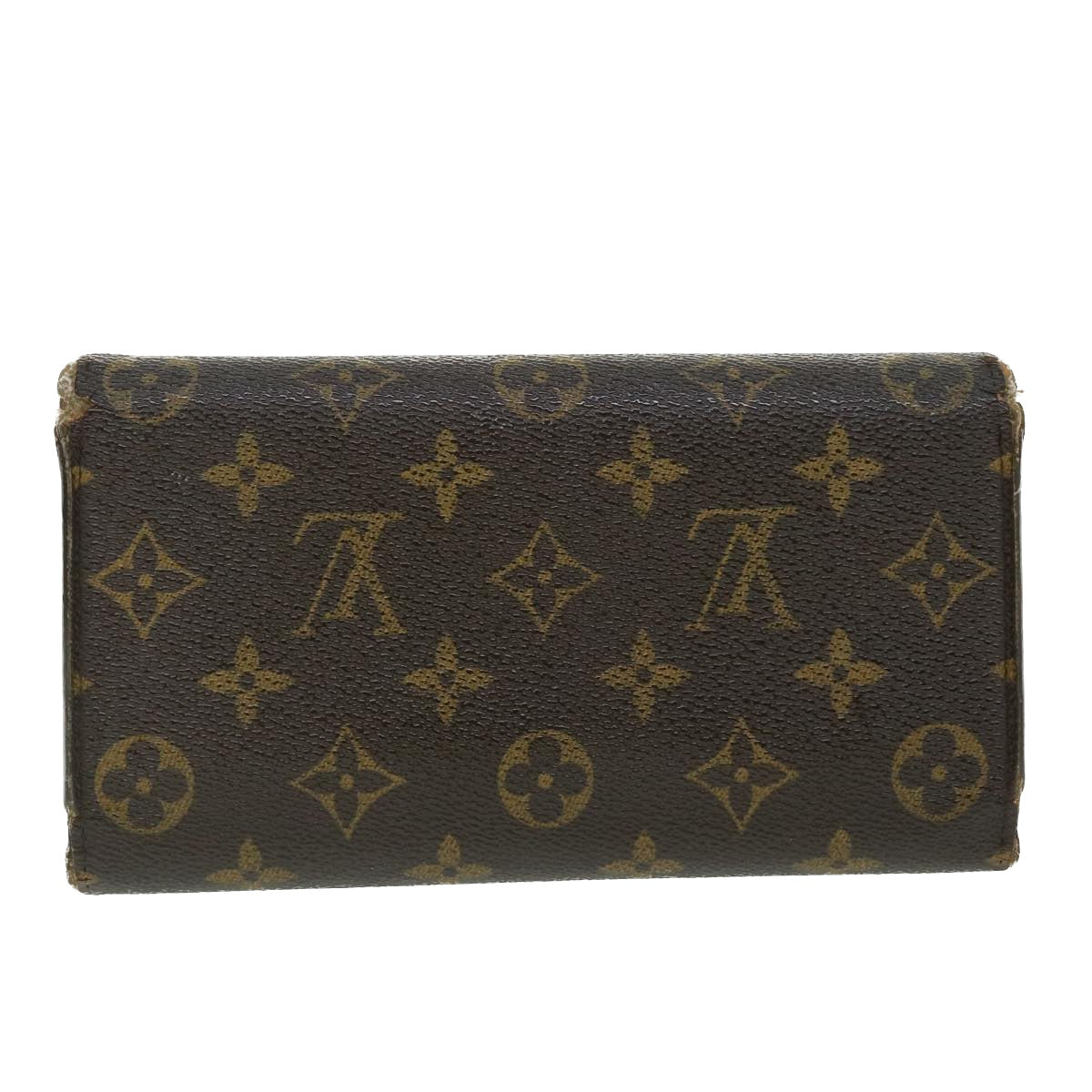 LOUIS VUITTON Monogram Porte Tresol International Wallet M61215 LV Auth 52466